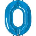 Anagram 39 in. Number 0 Blue Shape Air Fill Foil Balloon 87809